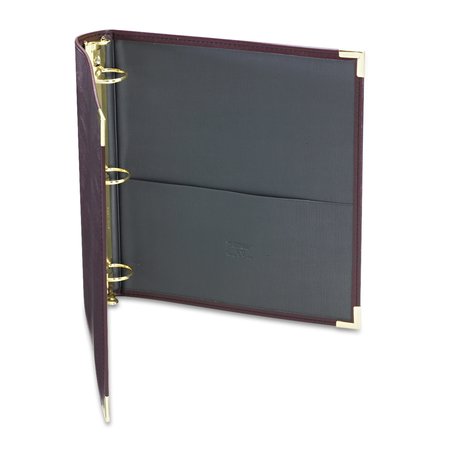 SAMSILL Classic Collection Ring Binder, 3 Rings, 1.5" Capacity, 11 x 8.5, Burgundy SAM15154